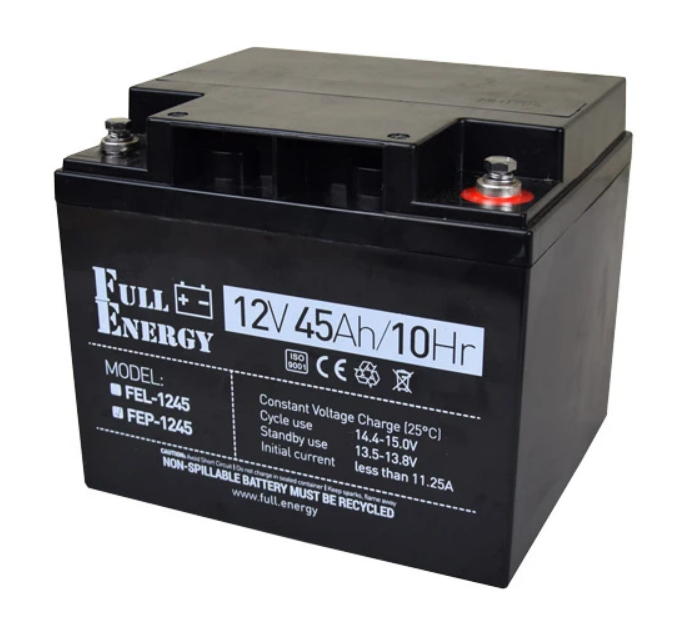 Акумулятор 12В 45 Аг для ДБЖ Full Energy FEP-1245